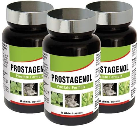 NUTRI EXPERT NUTRIEXPERT - Prostagenol - Maintien de la santé du système urinaire et du fonctionnement de la prostate - 60 gélules végétales - Lot de 3 produits