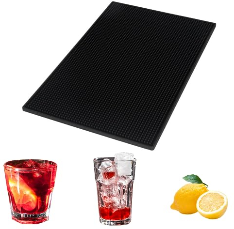 Nizirioo Tappetino in gomma per bar, 45 x 30 cm, tappetino antigoccia in silicone, per caffè, caffè, bar, cucina
