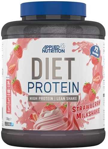 Applied Nutrition Diet Whey, Protéines de Whey, Complément de Protéines en Poudre Faible en Glucides et en Sucre, avec CLA, L-Carnitine, Thé Vert (1.8kg, Strawberry)