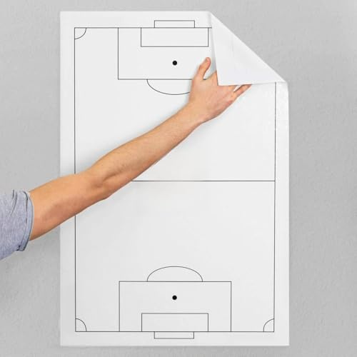 FORZA Foglio Adesivo Per Tattiche Di Calcio [20 Fogli] | Riutilizzabile Per La Scheda Di Allenamento | Pellicola Autoadesiva | Per Le Formazioni Di Calcio | Attrezzatura Per Le Partite Di Calcio