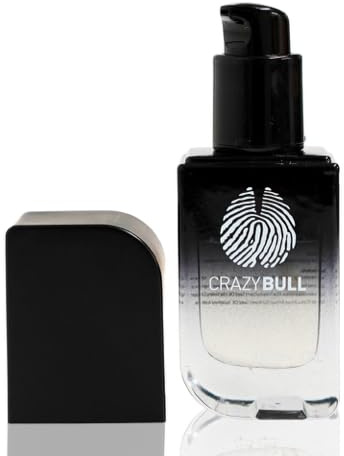 Crazy Bull Lightweight Beard Growth Oil for Men | Serum for Softening, Smoothing, Conditioning, Non-Greasy Beard Moisturiser, for Daily Grooming, for Beard Care Routine, 30ml