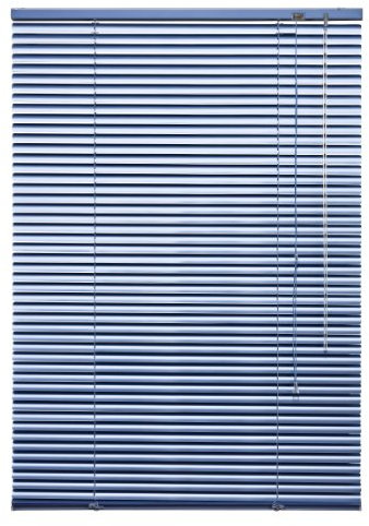 WR-Design Alu Jalousie hellblau metallic Sky - Breite 50 bis 240 cm - Höhe 130/160 / 220 cm - Tür Fenster Rollo Jalousette Aluminium Fensterjalousie Lamellen Metall (100 x 160 cm)