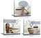 Piy Painting Wandbilder, Kunstdruck Wasserfarbe, Fotoleinwand elegant Pflanze Blumen Wandbild Kunstdrucke auf Leinwand Ölgemälde Malerei Home Deko für Wohnzimmer Schlafzimmer Flur Wand 30x30cm 3 set