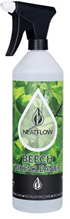 NEATFLOW - Limpiador de bicicleta Beech, 1 litro, biodegradable, producto vegano, limpiador de bicicleta en espray – Uso 360 °