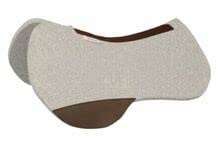 5 Star Equine The Extreme Barrel Racer Western Horse Contoured Saddle Pad 30.5”x30” – Natural, 7/8”