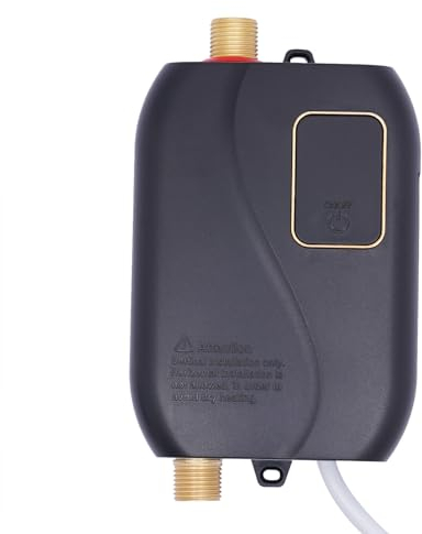 Froulaland Calentador de agua eléctrico de acumulación bajo,calentador de agua bajo fregadero para cocina,compacto,fácil de usar,para cocina,garaje,calefacción rápida,ligero y moderno,diseño220V,3800