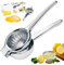 Zitronenpresse Edelstahl Mit Frischhaltebox - Zitruspresse Handpresse Manuell Praktisches Küchenessential, The Perfect Lemon Squeezer, Rostfrei Zitruspresse Manuell, ideal für Lemons and Limes.
