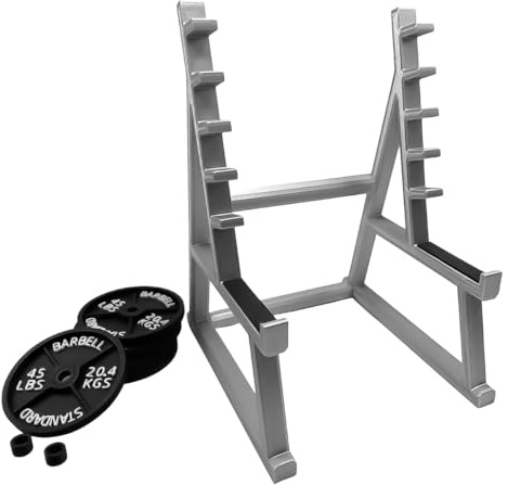 Hsthe Sea Squat Rack Pennhållare, Praktisk Barbell Rack Pennhållare, Hållare Multifunktionell Pennhållare, Creative Pen Holder Desk Organizer med skivstänger och vikter