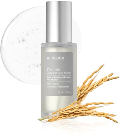 mixsoon Premium Galactomyces Serum - Fermented Face Serum with Galactomyces Filtrate for Refined Clarity, Hydrating Luminous Care for Uneven & Tired-Looking Skin, Vibrant Glow, 50ml