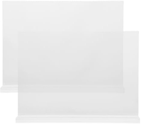 Tofficu 2stücke Acryl Tischaufsteller Transparent Format Leicht Stabil Für Menükarten Preisauszeichnungen Werbung Restaurants Cafés Geschäften