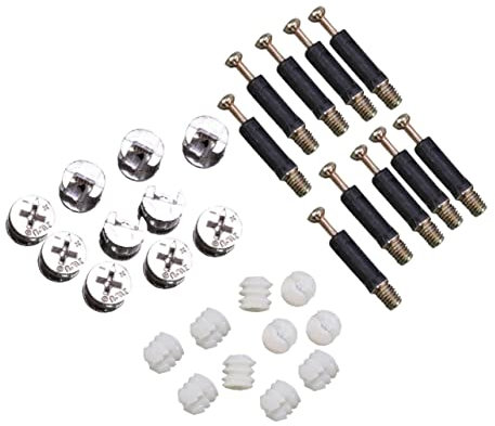 Alipis Juegos De Conectores De Fijación Para Cajones De Muebles Cerraduras Pestillos Conectores De Leva Para Pasadores De Muebles Herrajes De Conexión Para Muebles Pernos De