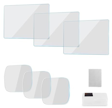 NEEWER Kit di Protezione Schermo da 3pz Compatibile con DJI Osmo Pocket 3 Creator Combo Accessori, Pellicola Protettiva in Vetro Temperato 9H HD per Touchscreen e Lente della Fotocamera Gimbal, CA140