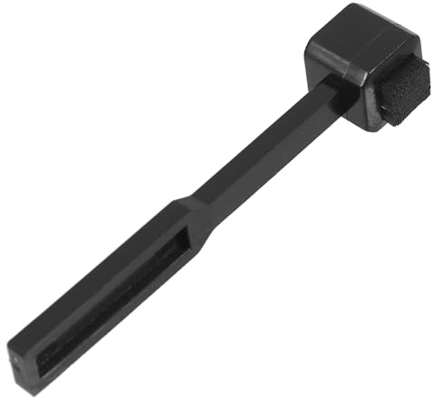 Gatuida Spazzola per Pulizia di Dischi in Vinile Strumento per Cura di Dischi in Vinile Pulitore per Puntine Rimuove Polvere e Macchie Design Ergonomico per Impugnatura Comoda