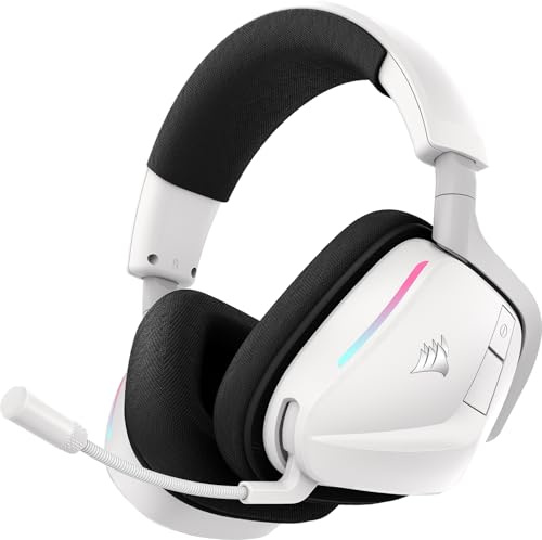 CORSAIR VOID v2 Trådlöst Gamingheadset med Bluetooth – Tvåfärgad | För PC, PS5, PS4, Switch & Mobil, Dolby Atmos, Dubbel Trådlös Multiplattform, Lång Batteritid, Snabbladdning