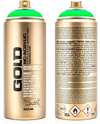 Montana Gold - Spray de colores fluorescentes (verde neón)