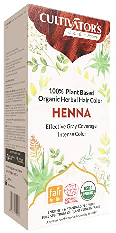 Teinture Cheveux Vegan 100% Bio Henné Commerce Équitable