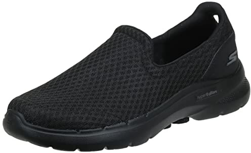 Skechers Men's Go Walk 6 Motley Sneaker, Black, 15 UK