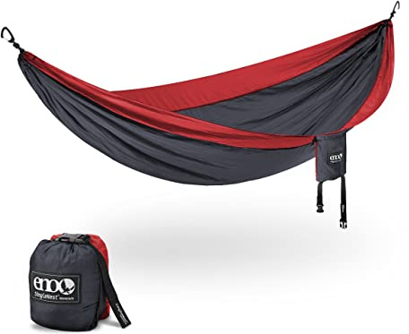 ENO, Eagles Nest Outfitters Hamac de Camping léger Gris Anthracite/Rouge
