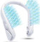 Jialexin Bladeless Personal Neck Fan, 6000mAh USB Rechargeable, Portable Hands-Free, Leafless Headphone Design, Three-Speed Settings for Sports, Outdoor, Women & Men - White