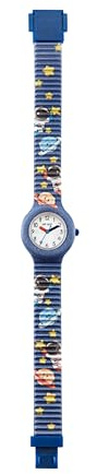 HIP HOP, Collezione Kids Fun, Orologio Bambino Space, con Cinturino in Silicone Intercambiabile, Pratica Chiusura, Cassa 28mm, Movimento al Quarzo, Resistente all'Acqua, Lunghezza Regolabile