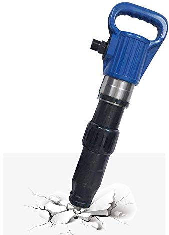 Profi Abbruchhammer Bohrhammer 55J Schlagkraft Druckluft Meißelhammer Schlaghammer Pneumatik Stemmhammer 580 mm Betonhammer mit Pufferfeder und Einlassanschluss 16 Mm