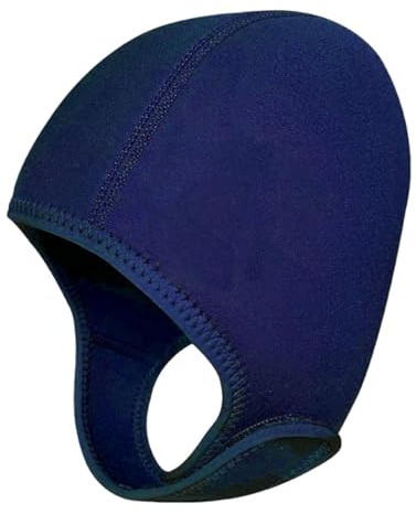 Aymzbd Surfing Hooded Diving Cap 3mm Neoprene Thermal Swimming Cap for Canoeing, Dark Blue