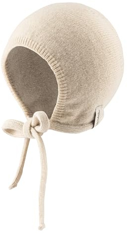 Cappello lavorato a maglia in lana d'agnello con paraorecchie