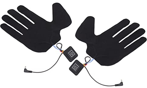 2-teilige Elektrische Heizhandschuh-Pads, 5-Finger-Handschuh-Heizblatt mit 3 Einstellbaren Gängen, Ideal Zum Skifahren, Radfahren