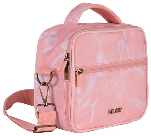 MILAN® Bolsa isotérmica porta alimentos (3,5 L) con 3 recipientes, serie Lava, rosa