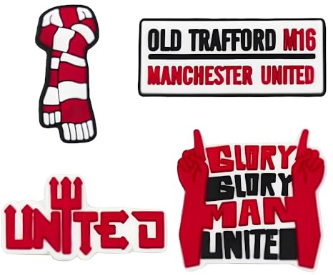 4 PCS Shoe Charms for Clogs Cartoon Football Shoe Charms Waterproof Clog Sandal Decoration Accessories for Girls Kids Boys Adults Party Souvenirs Hobbyist Collection DIY Present