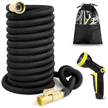 Tubo da giardino espandibile da 20 m, flessibile, ad alta pressione, per giardini e autolavaggi, design leggero, senza pieghe, perfetto per uso esterno