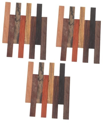 NUOBESTY 24 Piezas Madera para Torneado Bolígrafos Madera con Superficie Lisa para Proyectos DIY Artesanía