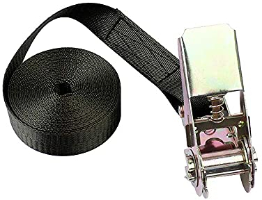 10M Ratchet Tie Down Lashing Strap with Metal Buckle Heavy Duty Tensioning Belt,400-800KG Black Ratchet Straps