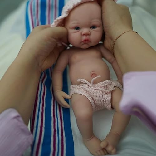 MYREBABY - Muñeca de Silicona de Cuerpo Completo con micropreemie de 12 Pulgadas, muñeca de bebé Realista y renacido, Surprice para niños, antiestrés
