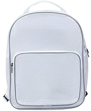 Riiichflowshop Zaino in PVC Trasparente Antistatico da 17 Pollici Borsa per Attrezzi per Ingegnere per camere Bianche Copertura Completa Zaino in PVC Trasparente per Mettere Attrezzi per Laptop