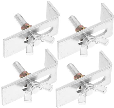 HIAKDOFT 4 Pièces Vis Pour Bassin En Pierre Support Sous Plan D'évier Évier Sous Plan Supports D'évier Encastrés Supports De Suspension Pour Lavabo Kit De Clips Pour Lavabo Le Fer