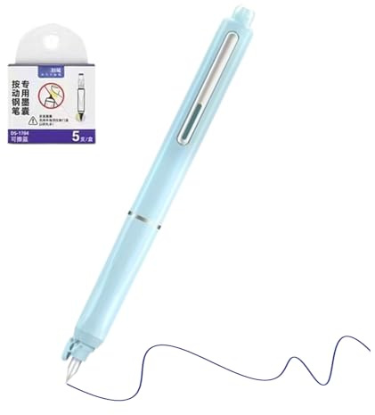 Generisch Penna retrattile, 0,38 mm, strumento di scrittura liscia con cartucce di inchiostro ricaricabili, ideale per sketching, doodling, drawing, journaling, 0,71 x 0,59 x 5,91 pollici