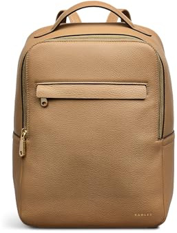 RADLEY London Norbury Close Women's Leather Small Zip Around Backpack, Biscuit