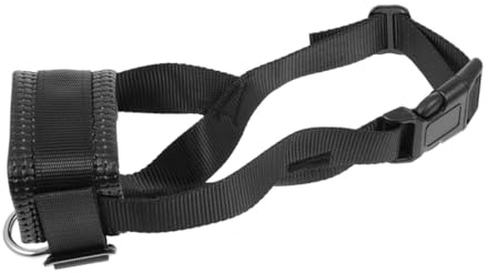 ORFOFE Justerbar Hundgrimma i Slitstark Nylon för Små till Stora Andningsbar Förhindrar Bitning Tuggande och Skrammel Bekväm och Bettförebyggande med Snabbjustering