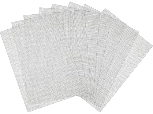 8 Pcs Stainless Steel Wire Mesh Sheets,20 Meshes A5 Rodent Control Metal Woven Mesh, Fine Metal Mesh Sheets Panels,Rodent Meshes Metal Woven Wire Meshes for Vents Cover Air Brick Pest Proofing