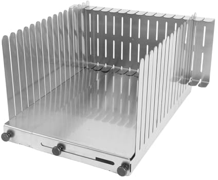 Focket Affettatrice per Pane Fatto in Casa, Guida per Affettare il Pane in Acciaio Inossidabile, Tagliapane Compatto, Guida per Tagliare Pasta Madre, Torte, Bagel, Pagnotte, Panini