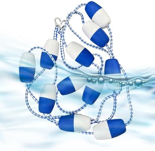 Corda da nuoto portatile, corda galleggiante retrattile, attrezzatura da nuoto con resistenza agli agenti atmosferici, in nylon resistente, accessorio moderno per allenamento, per competizioni