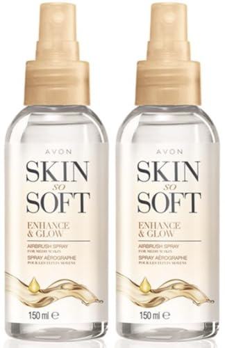 Skin So Soft Enhance & Glow Airbrush Self-Tanning Spray for Medium Skin Tone with Jojoba Oil 150ml
