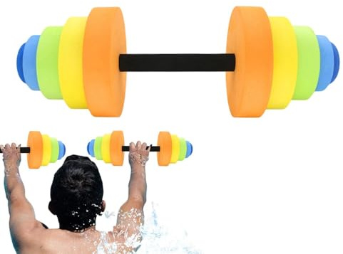Poids d'eau pour l'entraînement de piscine et l'entraînement de piscine, kit d'entraînement d'haltères courts pour l'entraînement de piscine et la gymnastique | Haltères aquatiques | Pour la rivière