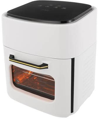 15 l varmluftsfritös, 1 400 W luftfryer med digital LED-pekskärm, varmluftsfritös, 80–200 ℃, varmluftsugn, digital luftfrys, för hem/hälsosam matlagning/restauranger