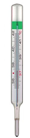 TERMOMETRO ECOLOGICO Non Tossico senza Mercurio ad alta precisione con astuccio in plastica