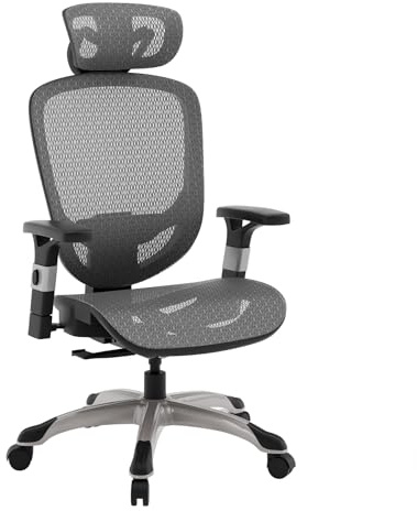 STAPLES Ergonomic Task Chair, Mesh, Ergonomic, Lumbar Support, Swivel, Gray