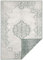 NORTHRUGS In- und Outdoor Teppich Cebu 160x230cm - Wendeteppich Wetterfest Orientalisches Vintage Design Läufer für Balkon Terrasse Garten Wintergarten Wohnzimmerteppich Wasserfest in Grün Creme