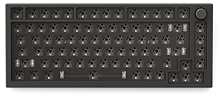 Glorious Gaming GMMK PRO 75% Barebones (solo carcasa) - Teclado gaming mecánico modular, TKL, carcasa de 1,5 kg, RGB, personalizable, switches de 5 pines, distribuciones americano / ANSI - Negro