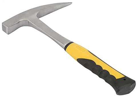 Martello a becco d'anatra Martello per mattoni in acciaio ad alto tenore di carbonio Martello geologico Doppia testa Bocca piatta con punta appuntita per geologi cava(small)